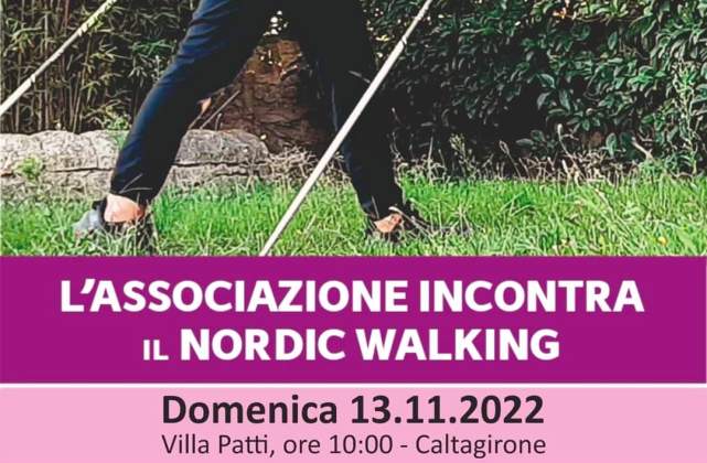 Oggi, domenica 13 novembre, a Villa Patti di Caltagirone, l’associazione Forte Insieme incontra il Nordic Walking